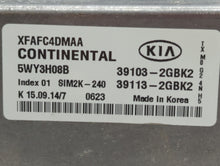 2014-2015 Kia Sorento PCM Engine Control Computer ECU ECM PCU OEM P/N:39103-2GBK2 Fits Fits 2014 2015 OEM Used Auto Parts