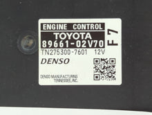 2010 Pontiac Vibe PCM Engine Control Computer ECU ECM PCU OEM P/N:89661-02V70 Fits OEM Used Auto Parts