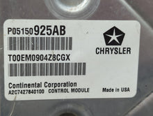 2015 Chrysler 200 PCM Engine Control Computer ECU ECM PCU OEM P/N:P05150925AB Fits OEM Used Auto Parts