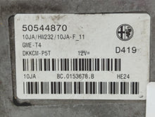 2018 Alfa Romeo Stelvio PCM Engine Control Computer ECU ECM PCU OEM P/N:50544870. Fits OEM Used Auto Parts