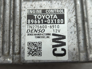 2016 Toyota Camry PCM Engine Control Computer ECU ECM PCU OEM P/N:TN275600-6910 89661-0X180 Fits OEM Used Auto Parts