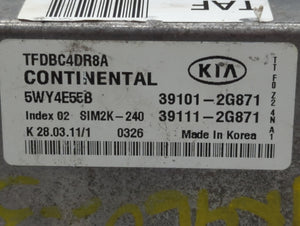 2011-2013 Kia Optima PCM Engine Control Computer ECU ECM PCU OEM P/N:39101-2G871 Fits Fits 2011 2012 2013 OEM Used Auto Parts