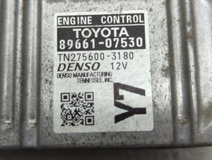 2015 Toyota Avalon PCM Engine Control Computer ECU ECM PCU OEM P/N:89661-07530 Fits OEM Used Auto Parts