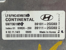 2015-2017 Hyundai Sonata PCM Engine Control Computer ECU ECM PCU OEM P/N:39101-2GGK0 Fits Fits 2015 2016 2017 OEM Used Auto Parts