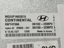 2011-2013 Hyundai Elantra PCM Engine Control Computer ECU ECM PCU OEM P/N:39102-2EMP2 Fits Fits 2011 2012 2013 OEM Used Auto Parts