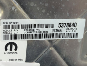 2020 Dodge Ram 1500 PCM Engine Control Computer ECU ECM PCU OEM P/N:P68455117AC Fits Fits 2021 2022 OEM Used Auto Parts