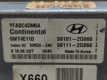 2011 Hyundai Sonata PCM Engine Control Computer ECU ECM PCU OEM P/N:39101-2G660 Fits OEM Used Auto Parts