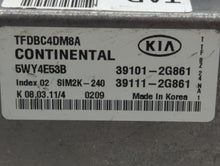 2011-2013 Kia Optima PCM Engine Control Computer ECU ECM PCU OEM P/N:39101-2G861 Fits Fits 2011 2012 2013 OEM Used Auto Parts