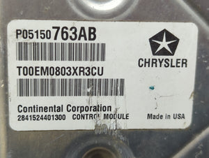 2013 Dodge Avenger PCM Engine Control Computer ECU ECM PCU OEM P/N:P05150763AB P68164361AC, P05150761AB, P68164361AB Fits OEM Used Auto Parts