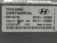 2011-2014 Hyundai Sonata PCM Engine Control Computer ECU ECM PCU OEM P/N:39101-2G663 Fits Fits 2011 2012 2013 2014 OEM Used Auto Parts