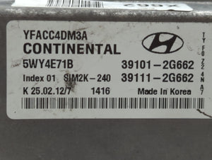 2011-2014 Hyundai Sonata PCM Engine Control Computer ECU ECM PCU OEM P/N:39101-2G663 Fits Fits 2011 2012 2013 2014 OEM Used Auto Parts