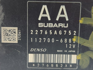 2015-2016 Subaru Forester PCM Engine Control Computer ECU ECM PCU OEM P/N:22765AG752 Fits Fits 2015 2016 OEM Used Auto Parts