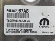 2015 Dodge Durango PCM Engine Control Computer ECU ECM PCU OEM P/N:P05150987AB Fits OEM Used Auto Parts