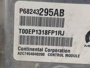 2017 Dodge Caravan PCM Engine Control Computer ECU ECM PCU OEM P/N:P68243295AB P68330233AC Fits Fits 2016 2018 2019 2020 OEM Used Auto Parts