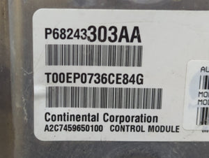 2017 Dodge Ram 1500 PCM Engine Control Computer ECU ECM PCU OEM P/N:P68243303AA P68243303AB Fits Fits 2016 2018 2019 2020 OEM Used Auto Parts