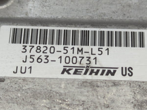 2019 Honda Hr-V PCM Engine Control Computer ECU ECM PCU OEM P/N:37820-51M-L71 37820-51M-L51, 37820-51M-L61 Fits OEM Used Auto Parts