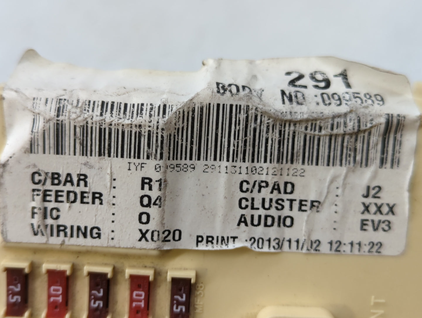 2013-2015 Hyundai Sonata Chassis Control Module Ccm Bcm Body Control - Oemusedautoparts1.com