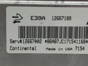 2017-2020 Chevrolet Impala PCM Engine Control Computer ECU ECM PCU OEM P/N:12667189 12685918 Fits Fits 2017 2018 2019 2020 OEM Used Auto Parts