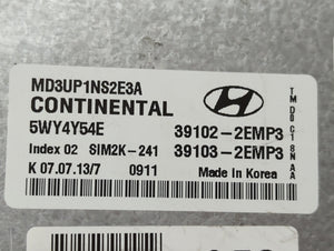 2011-2013 Hyundai Elantra PCM Engine Control Computer ECU ECM PCU OEM P/N:39102-2EMB3 39102-2EMP3 Fits Fits 2011 2012 2013 OEM Used Auto Parts