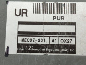 2001 Mercury Villager PCM Engine Control Computer ECU ECM PCU OEM P/N:MEC07-301 Fits OEM Used Auto Parts