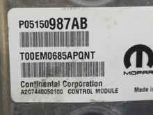 2015 Dodge Durango PCM Engine Control Computer ECU ECM PCU OEM P/N:P05150987AB Fits OEM Used Auto Parts