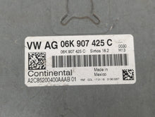 2016 Volkswagen Passat PCM Engine Control Computer ECU ECM PCU OEM P/N:06K 907 425 C Fits OEM Used Auto Parts