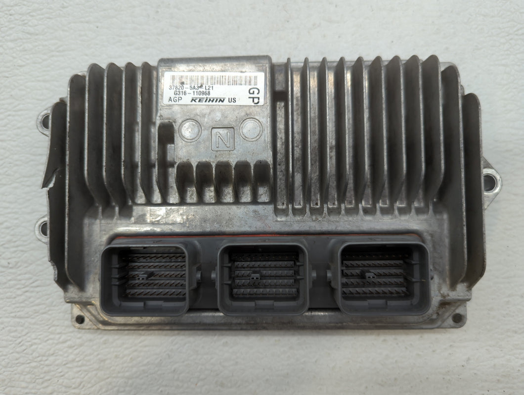 2014 Honda Accord PCM Engine Control Computer ECU ECM PCU OEM P/N:37820-5A3-L21 37820-5A3-L22 Fits OEM Used Auto Parts