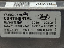 2011-2014 Hyundai Sonata PCM Engine Control Computer ECU ECM PCU OEM P/N:39111-2G692 39101-2G692 Fits Fits 2011 2012 2013 2014 OEM Used Auto Parts