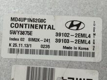 2014-2016 Hyundai Elantra PCM Engine Control Computer ECU ECM PCU OEM P/N:39131-2EMB0 39103-2EML6 Fits Fits 2014 2015 2016 OEM Used Auto Parts