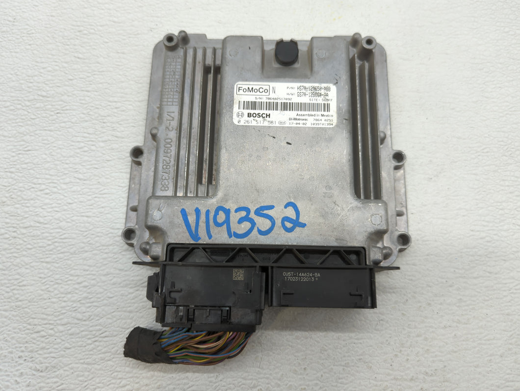 2017-2019 Ford Fusion PCM Engine Control Computer ECU ECM PCU OEM P/N:GS7A-12B684-AA HS7A-12A650-ABB Fits Fits 2017 2018 2019 OEM Used Auto Parts