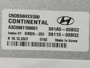 2021-2022 Hyundai Elantra PCM Engine Control Computer ECU ECM PCU OEM P/N:39110-03BG2 391A5-03BG2 Fits Fits 2021 2022 OEM Used Auto Parts