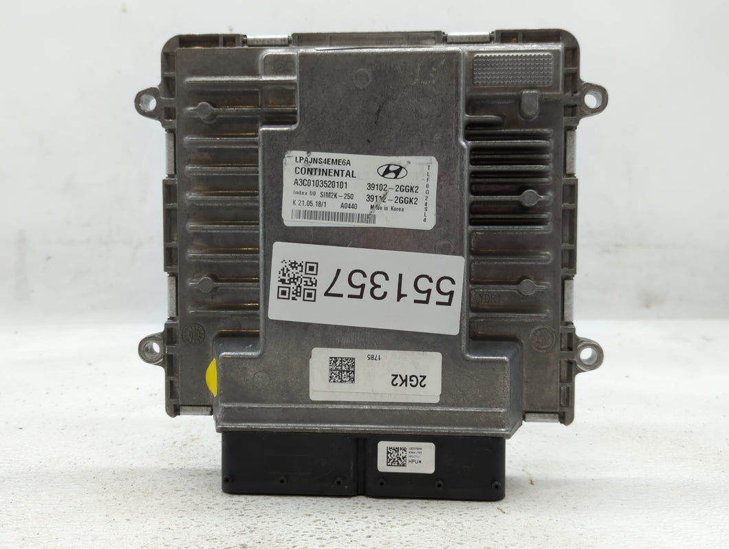 2018-2019 Hyundai Sonata PCM Engine Control Computer ECU ECM PCU OEM P/N:39112-2GGK2 39102-2GGK2, 39112-2GGK0 Fits Fits 2018 2019 OEM Used Auto Parts