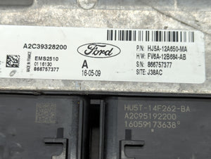 2017-2019 Ford Escape PCM Engine Control Computer ECU ECM PCU OEM P/N:HU5T-14F262-BA HJ5A-12A650-MA Fits Fits 2017 2018 2019 OEM Used Auto Parts