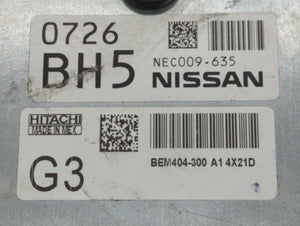 2013-2015 Nissan Sentra PCM Engine Control Computer ECU ECM PCU OEM P/N:NEC009-635 Fits Fits 2013 2014 2015 OEM Used Auto Parts