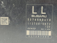 2012 Subaru Forester PCM Engine Computer ECU ECM PCU OEM P/N:22765AD410 Fits OEM Used Auto Parts
