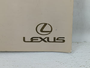 2002 Lexus Es300 Owners Manual Book Guide OEM Used Auto Parts