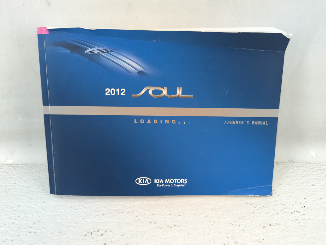 2012 Kia Soul Owners Manual Book Guide OEM Used Auto Parts