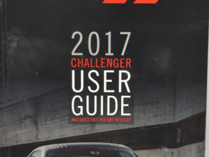 2017 Dodge Challenger Owners Manual Book Guide OEM Used Auto Parts