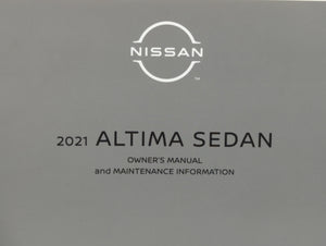 2021 Nissan Altima Owners Manual Book Guide OEM Used Auto Parts