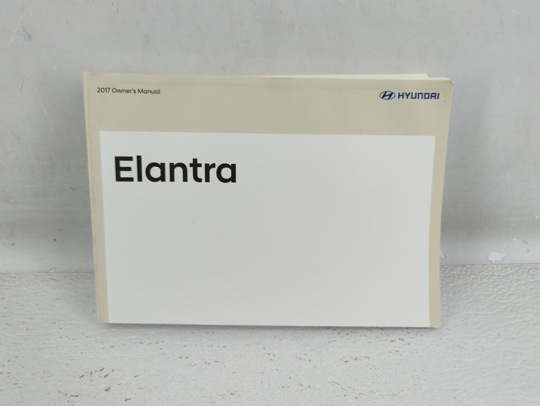 2017 Hyundai Elantra Owners Manual Book Guide OEM Used Auto Parts