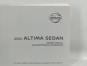 2020 Nissan Altima Owners Manual Book Guide OEM Used Auto Parts