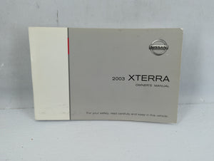 2003 Nissan Xterra Owners Manual Book Guide P/N:OM3E WD22U1 OEM Used Auto Parts