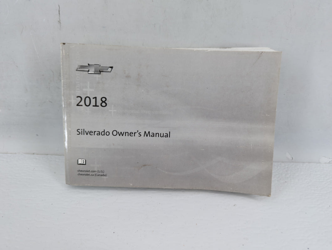 2018 Chevrolet Silverado Owners Manual Book Guide P/N:84016520 OEM Used Auto Parts