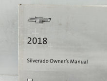 2018 Chevrolet Silverado Owners Manual Book Guide P/N:84016520 OEM Used Auto Parts