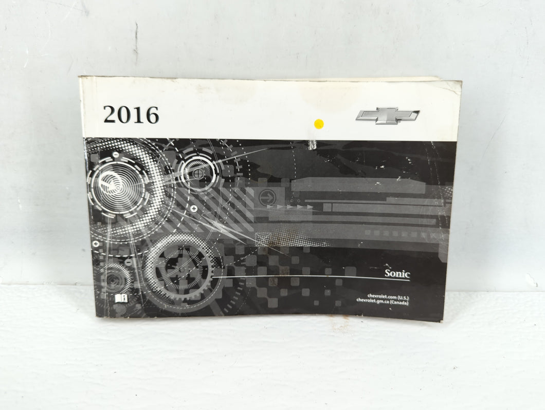 2016 Chevrolet Sonic Owners Manual Book Guide P/N:23426672A OEM Used Auto Parts