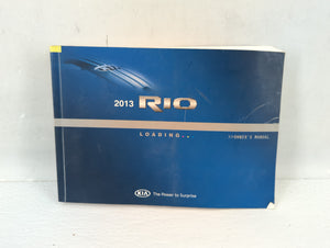 2013 Kia Rio Owners Manual Book Guide P/N:A1W0-EU29E OEM Used Auto Parts