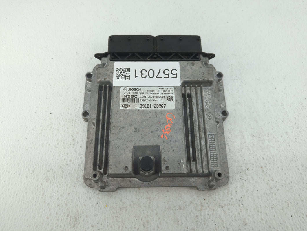 2015-2017 Hyundai Accent PCM Engine Control Computer ECU ECM PCU OEM P/N:391B1-2BRG7, 39110-2BRB5 Fits Fits 2015 2016 2017 OEM Used Auto Parts