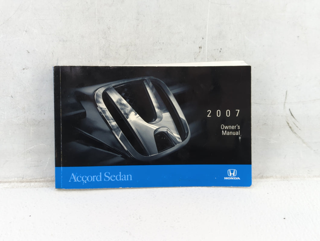 2007 Honda Accord Owners Manual Book Guide OEM Used Auto Parts