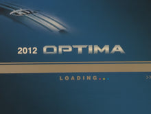 2012 Kia Optima Owners Manual Book Guide OEM Used Auto Parts