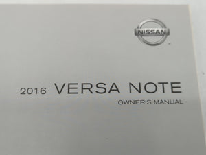 2016 Nissan Versa Note Owners Manual Book Guide OEM Used Auto Parts